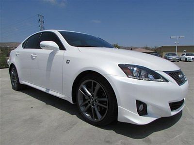 11 lexus is 250 sedan pearl white navigation back up camera