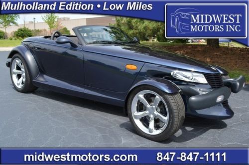 2001 chrysler prowler mulholland edition 1,156 certified miles plymouth 02