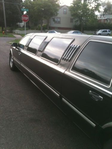 1997 lincoln limousine black/black