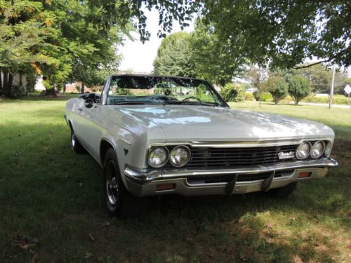 1966 impala ss clone, convertible, 454 5 speed overdrive, frame off restoration