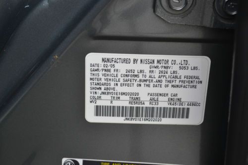 2006 Infiniti M45 Sport Sedan 4-Door 4.5L REAR CAMERA/LANE CONTROL, image 13