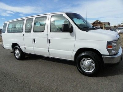 2011 ford e-350 15 passenger extended van 10 12 warranty 5.4l v8 flex low miles