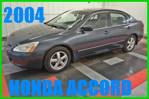 2004 honda accord 2.4 ex one owner! leather! gas saver! sunroof! 60+ photos!