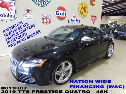 2010 tts prestige quattro,2.0t,auto,nav,htd lth,bose,19in whls,46k,we finance!!