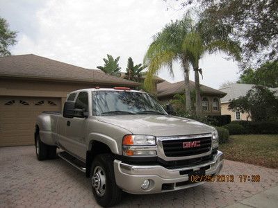Duramax diesel dually 2wd ext cab slt leather xm 1 owner low miles like new mint