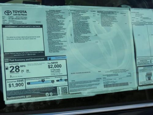2014 toyota camry se