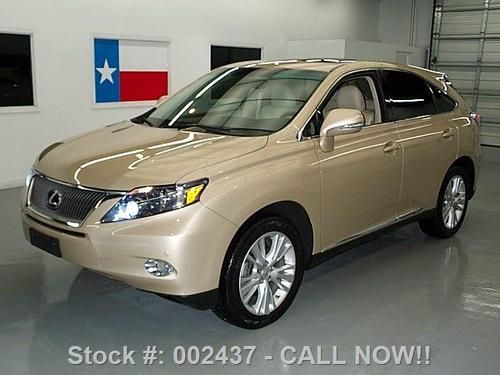 2010 lexus rx450h hybrid sunroof nav rear cam 19's 38k texas direct auto