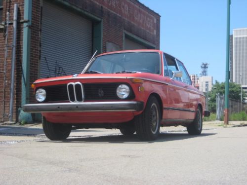 1975 bmw 2002 verona red rebuilt motor very fast