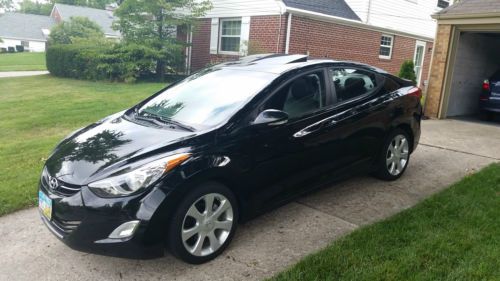 Black 2011 Hyundai Elantra Limited - Sun Roof, Blue Tooth, Heated Leather Seats, image 3