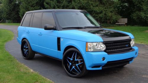 06 land range rover hse fullsize 4x4 awd 4wd clean supercharged blue no reserve