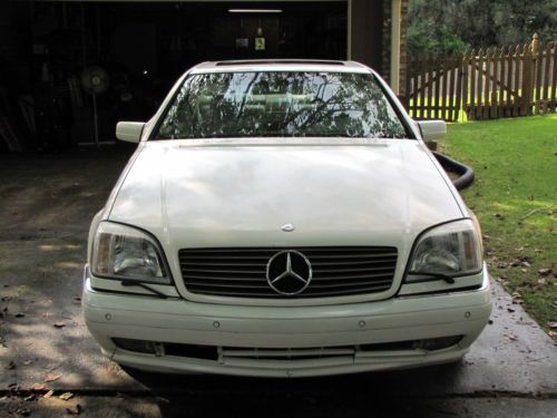 1997 mercedes-benz s600 2 door coupe.  motor locked, for parts.