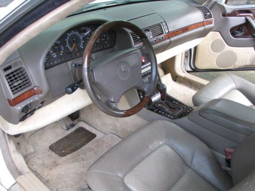 1997 Mercedes-Benz S600 2 door coupe. Motor locked, for parts., image 11
