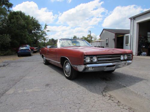 1969 ford galaxy 500 2 door convertible * no reserve * factory air * low miles *