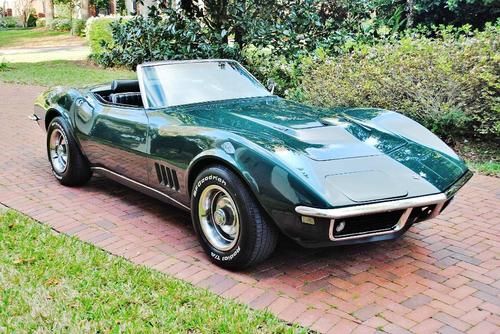 Beautiful 4 speed 1968 chevrolet corvette convertible 427 big block frame off