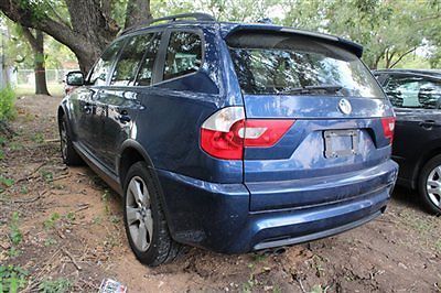 Bmw x3 3.0i low miles 4 dr suv automatic gasoline 3.0l straight 6 cyl mystic blu