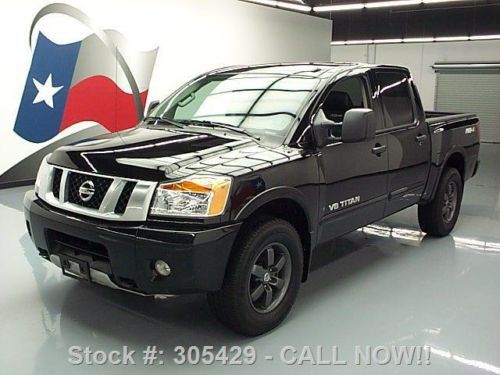 2013 nissan titan pro-4x crew 4x4 htd leather nav 26k texas direct auto