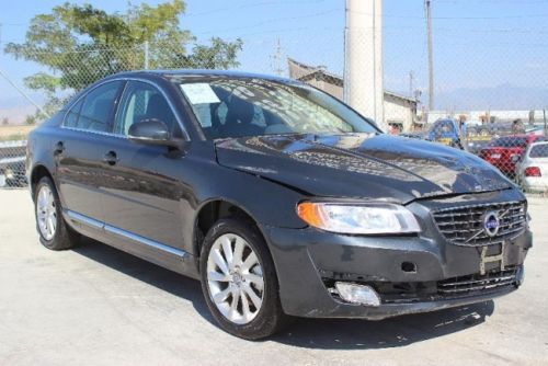 2014 volvo s80 3.2l damaged repairable rebuilder salvage runs! export welcome!