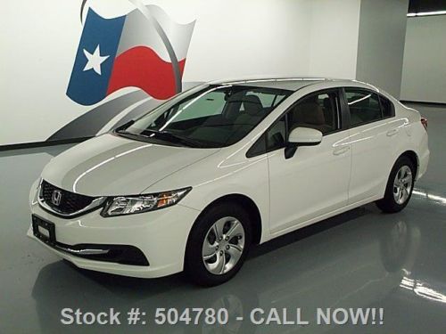 2014 honda civic lx sedan automatic rearview cam 2k mi texas direct auto