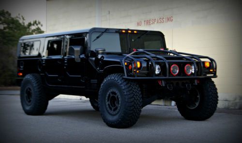 2001 hummer h1 hmcs wagon: 3&#034; suspension lift, 40&#034; tires, beadlocks, exhaust