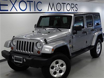 2013 jeep wrangler unlimited sahara 4-wd!! nav htd-sts hardtop 18-whls warranty