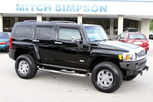 2006 hummer h3  4x4  black beauty  2-owner southern suv  loaded with luxury