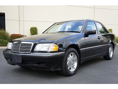 2000 mercedes benz c230 kompressor black leather low miles extra clean cd alloys