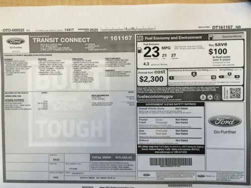 NEW 2013 Ford Transit Connect XLT Van, image 10