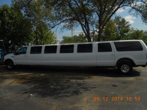 2000 ford excursion 200&#034; stretch limousine v10 6.8