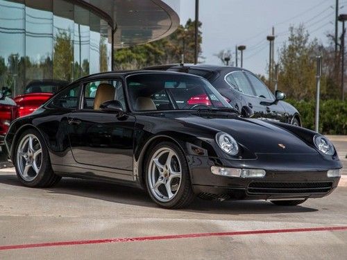 1995 porsche 911 carrera black beige power seats 17 wheels cd player