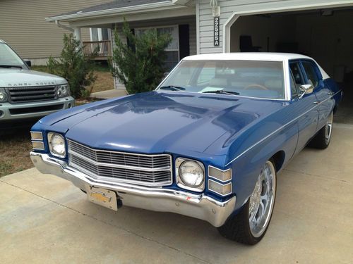 1971 chevy chevelle 4 dr original engine and transmission