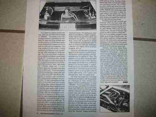 1987 mustang road race BonneVille Race Car, image 14