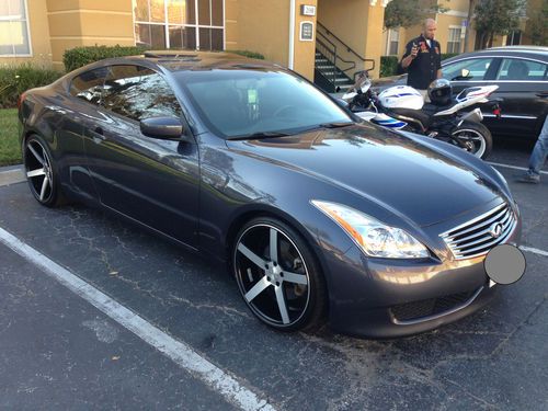2008 infiniti g37 coupe journey with 20" vossen