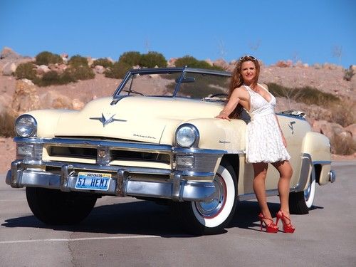 Ultra rare 1951 chrysler new yorker convertible beautiful driver solid original