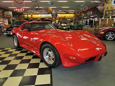 1979 chevrolet corvette bright red