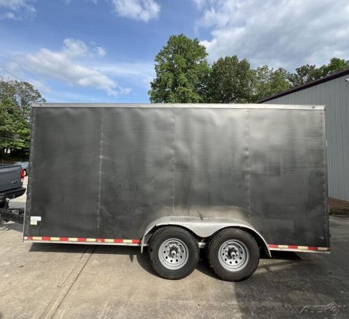 2020 other makes cargo 1-owner 7 x 16 v nose hd cargo utility toy hauler trailer