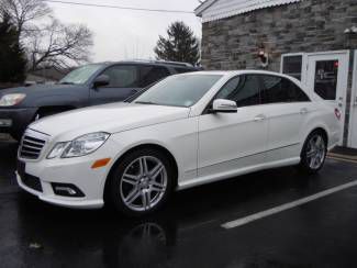 2010 white e350 4matic awd prem amg sport tech navi pkg.