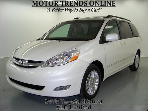 Navigation rearcam dvd sunroof leather htd seats 7 pass 2010 toyota sienna 15k