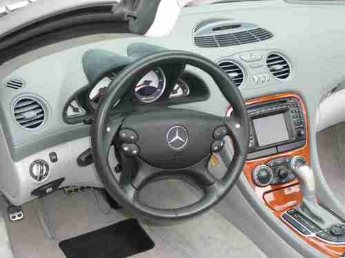 SL55 AMG SUPER CHARGED INTERCOOLED V8 KOMPRESS BRILLIANT SILVER DARK ASH 2004, US $39,900.00, image 4