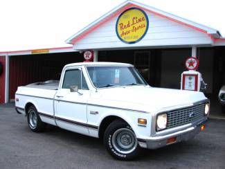 1972 white cheyenne super sport c10 swb factory black originally 400 big block