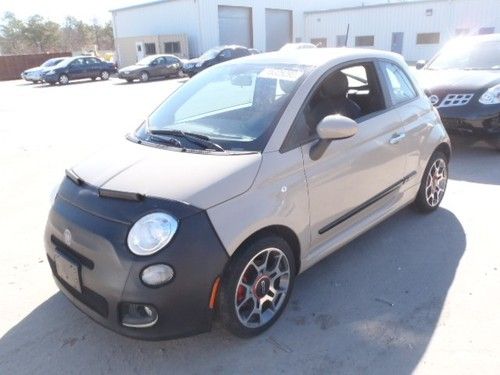 2012 fiat 500 2dr flood salvage rebuilder