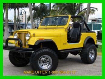 1983 jeep cj-7 4x4 4wd 4.2l lifted recently restored no rust orig florida jeep