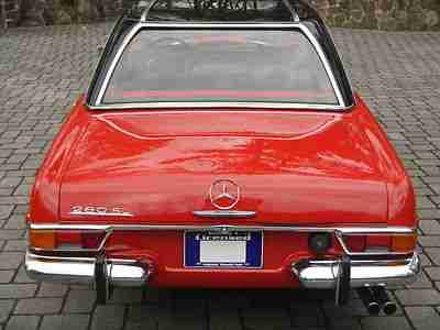 1971 MERCEDES 280SL RED OVER BLACK WITH HARDTOP, image 17