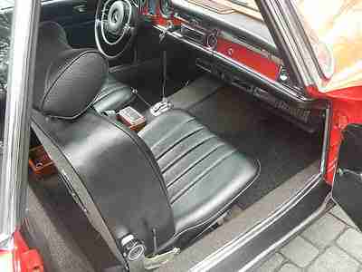 1971 MERCEDES 280SL RED OVER BLACK WITH HARDTOP, image 19