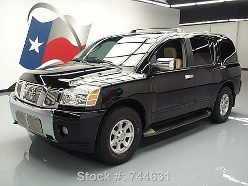 2004 nissan armada le 4x4 8 pass sunroof nav dvd 55k mi texas direct auto