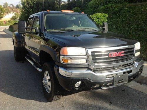 2007 gmc sierra 3500 slt 4x4 diesel duramax 6.6 drw crew cab 3500hd lbz 4wd cc