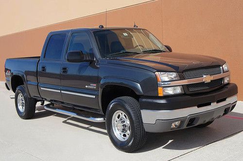 04 chevy silverado 2500hd lt 4x4 crew cab short bed 6.6l diesel 1owner