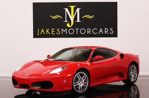 2007 f430 coupe f1, only 4500 miles, red/tan, highly optioned, pristine car!!