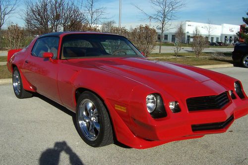 1980 chevrolet camaro z28 red t-tops rotisserie restoration show quality!!