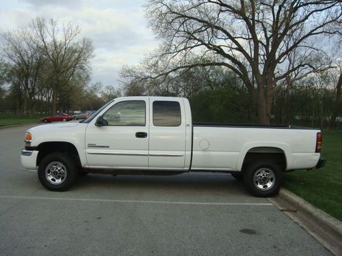 2004.5 lly gmc sierra 2500 hd sle extended cab pickup 4-door 6.6l duramax