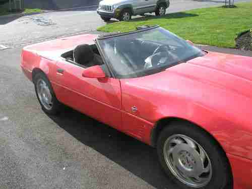 1994 Corvette Convertible 6 Speed Man - 5.7L LT1 300 HP V8 Runs / Drives Great, image 9